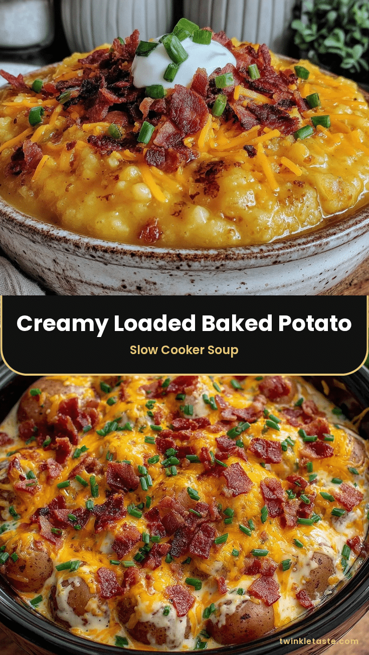 creamy loaded baked potato soup slow cooker recipe recipe