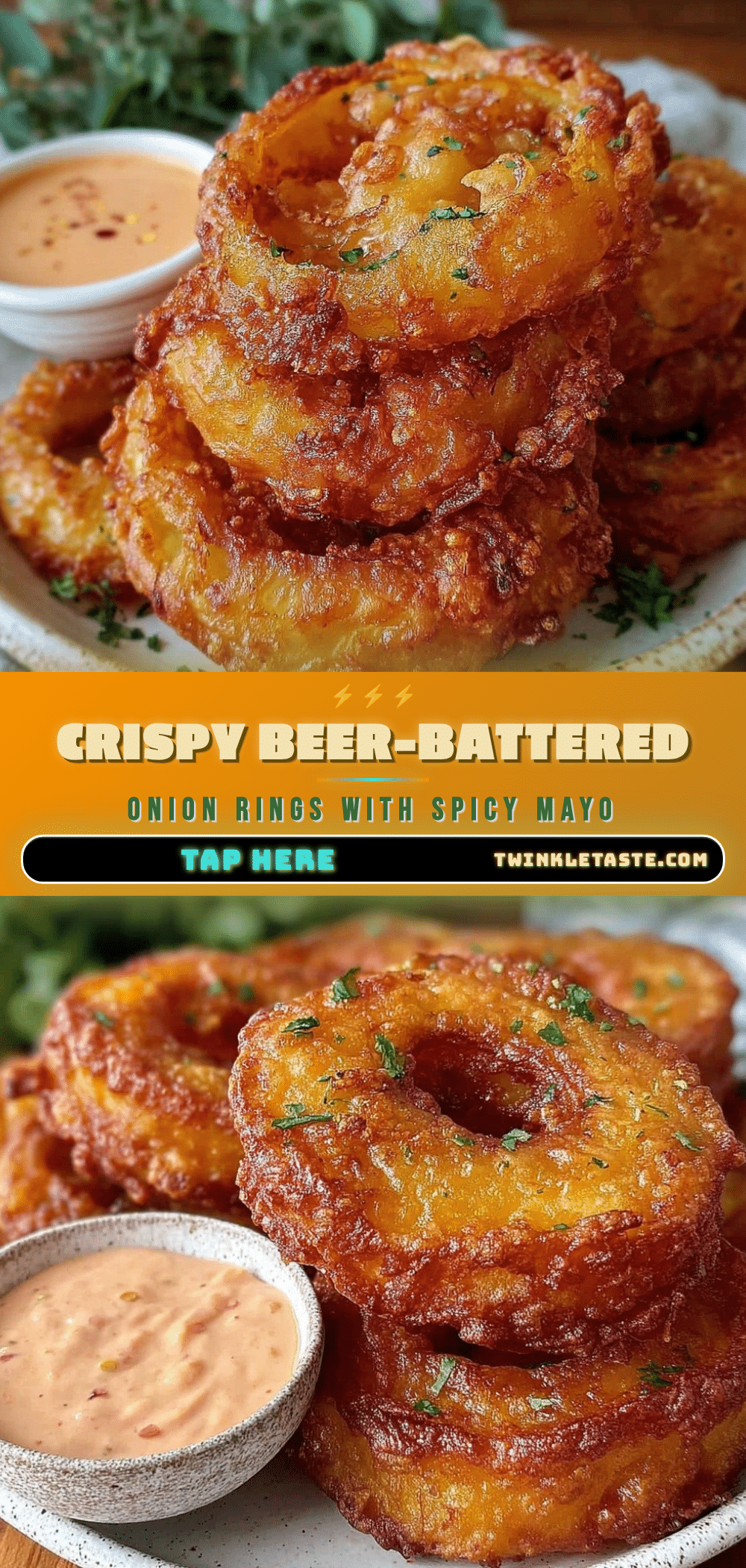 crispy beer-battered onion rings recipe