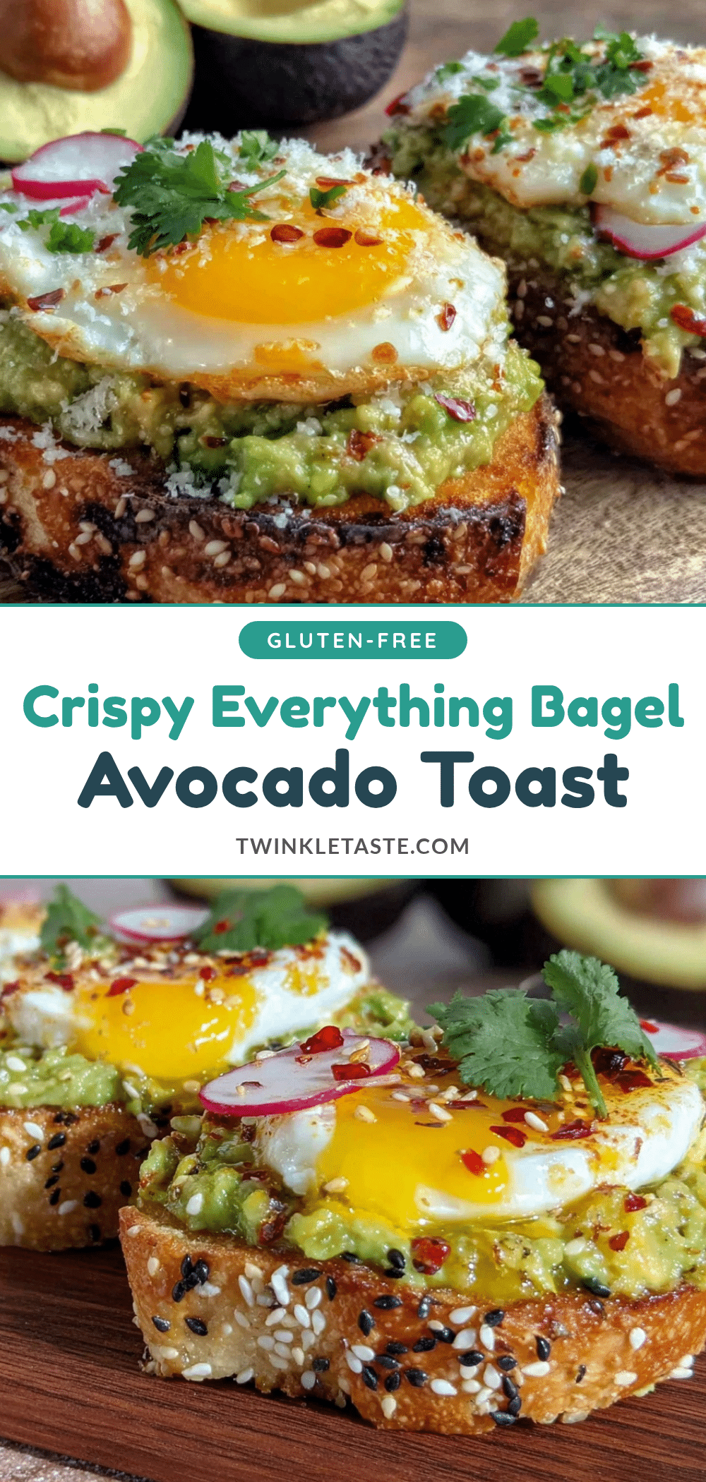 crispy everything bagel avocado toast recipe