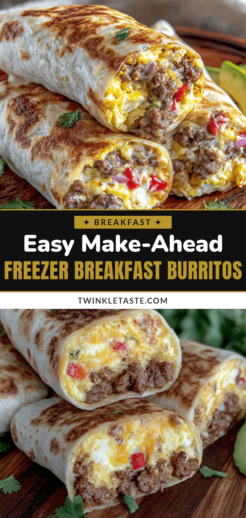 easy make-ahead breakfast burritos recipe