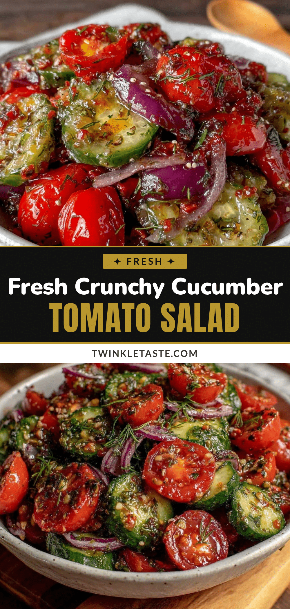 fresh cucumber tomato salad recipe