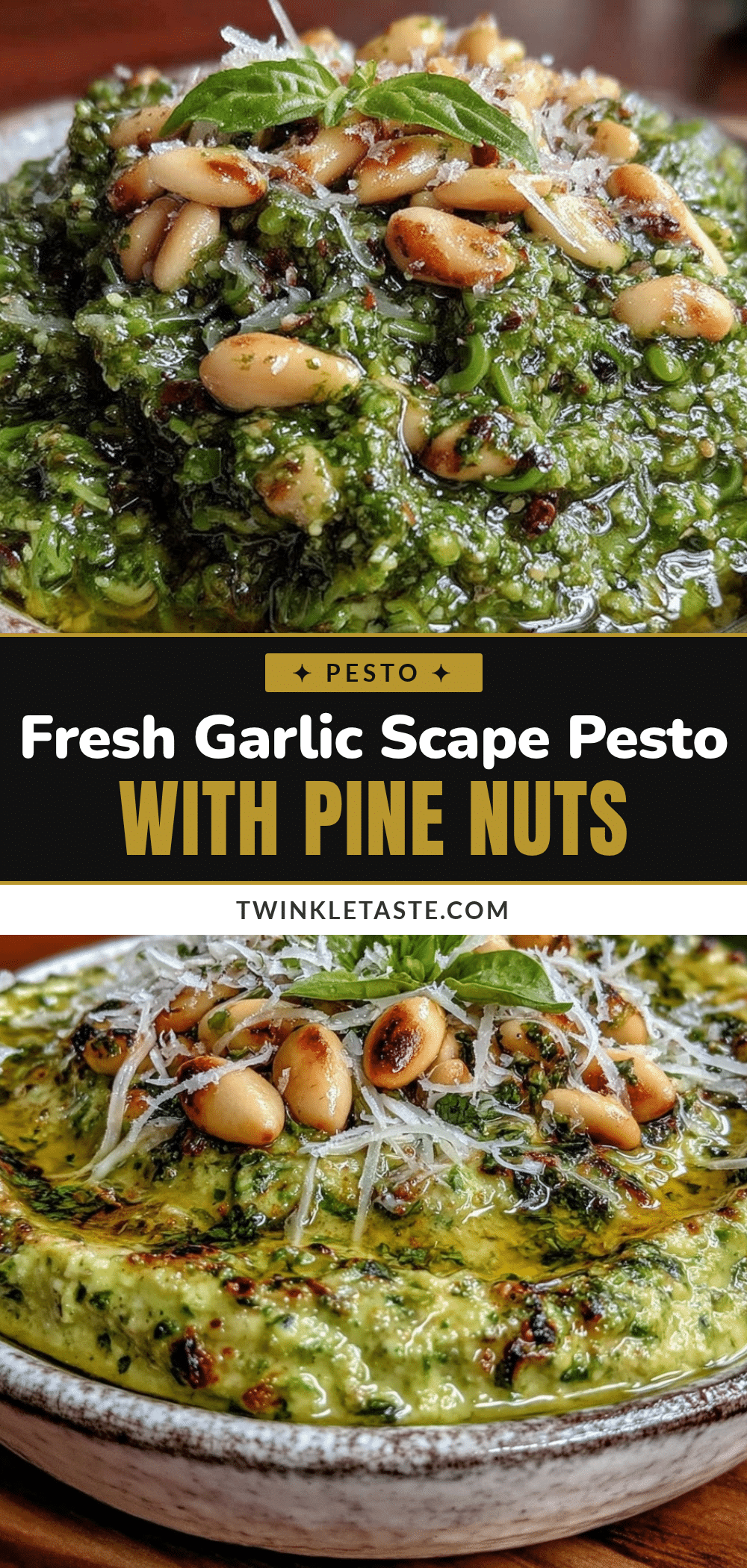 fresh garlic scape pesto recipe