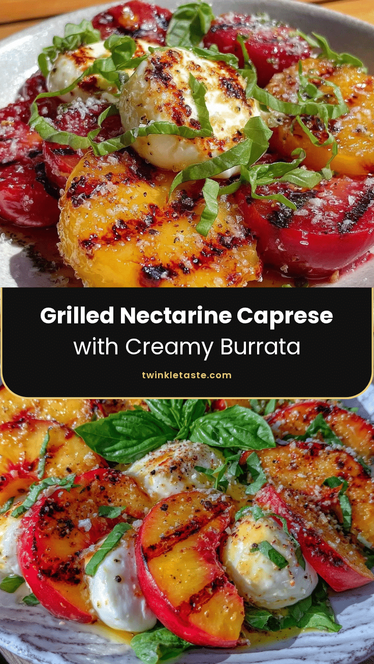 fresh grilled nectarine caprese salad recipe