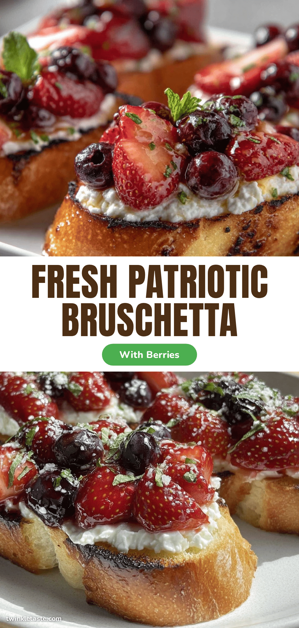 fresh patriotic bruschetta recipe