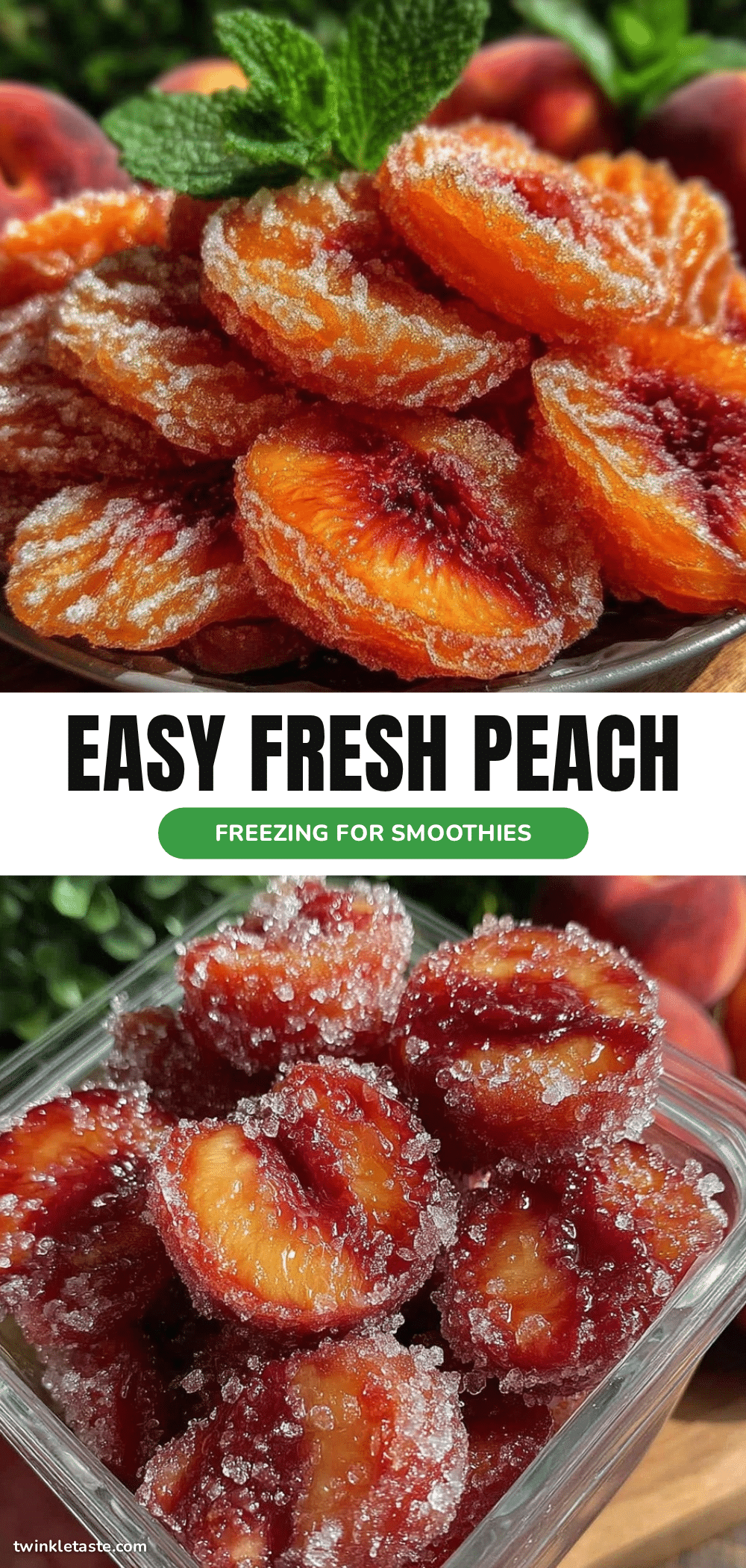 fresh peach freezing recipe