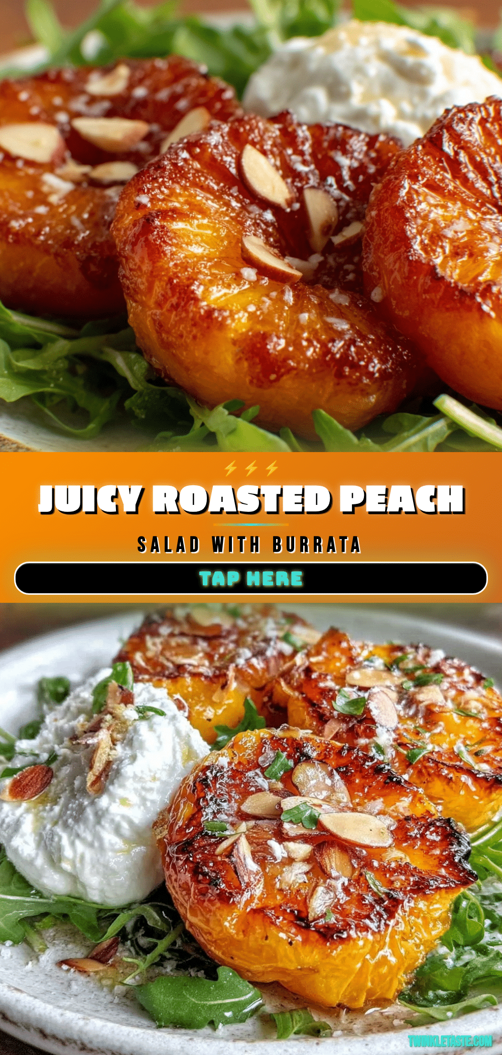 fresh roasted peach salad recipe