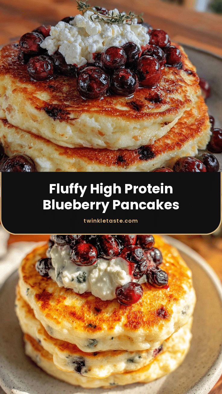 high protein blueberry cottage cheese pancakes recipe