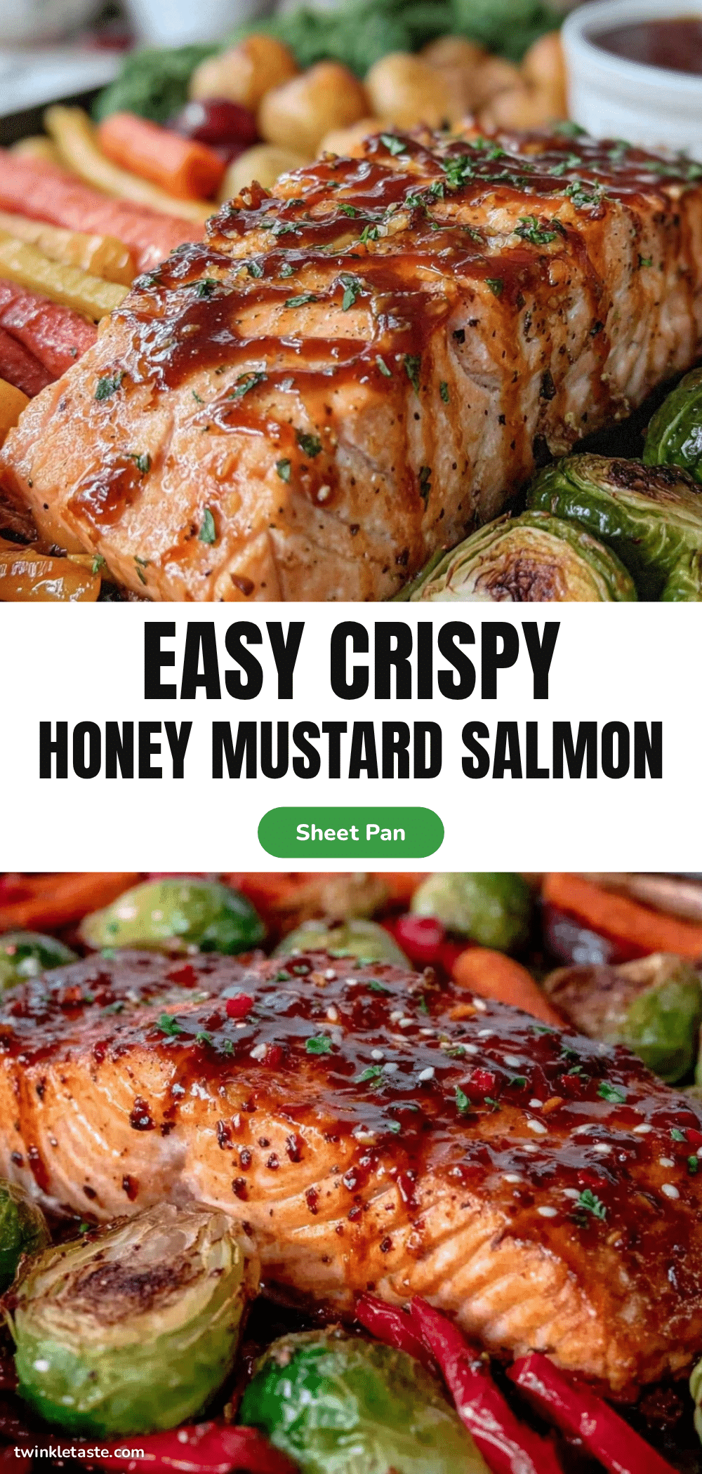 honey mustard salmon sheet pan dinner recipe