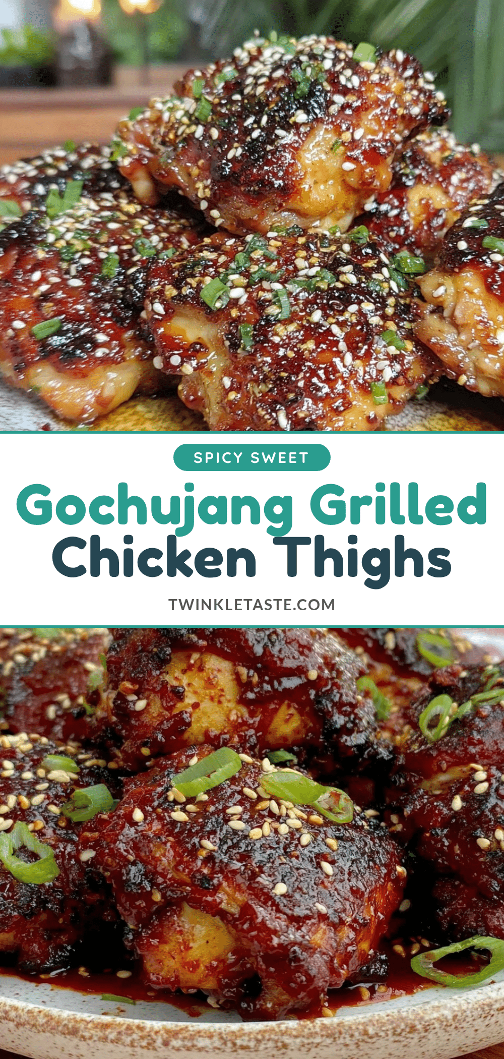 Korean Gochujang Grilled Chicken Thighs recipe