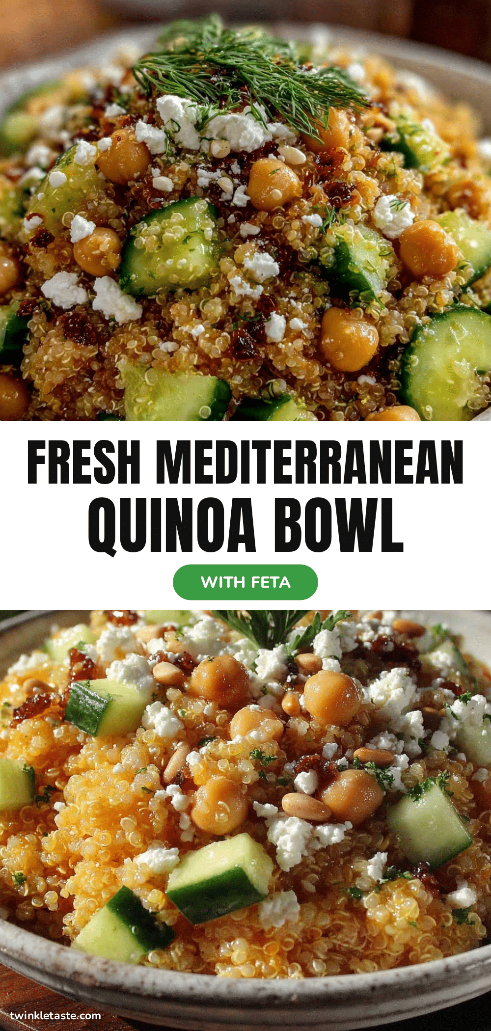 Mediterranean quinoa bowl recipe