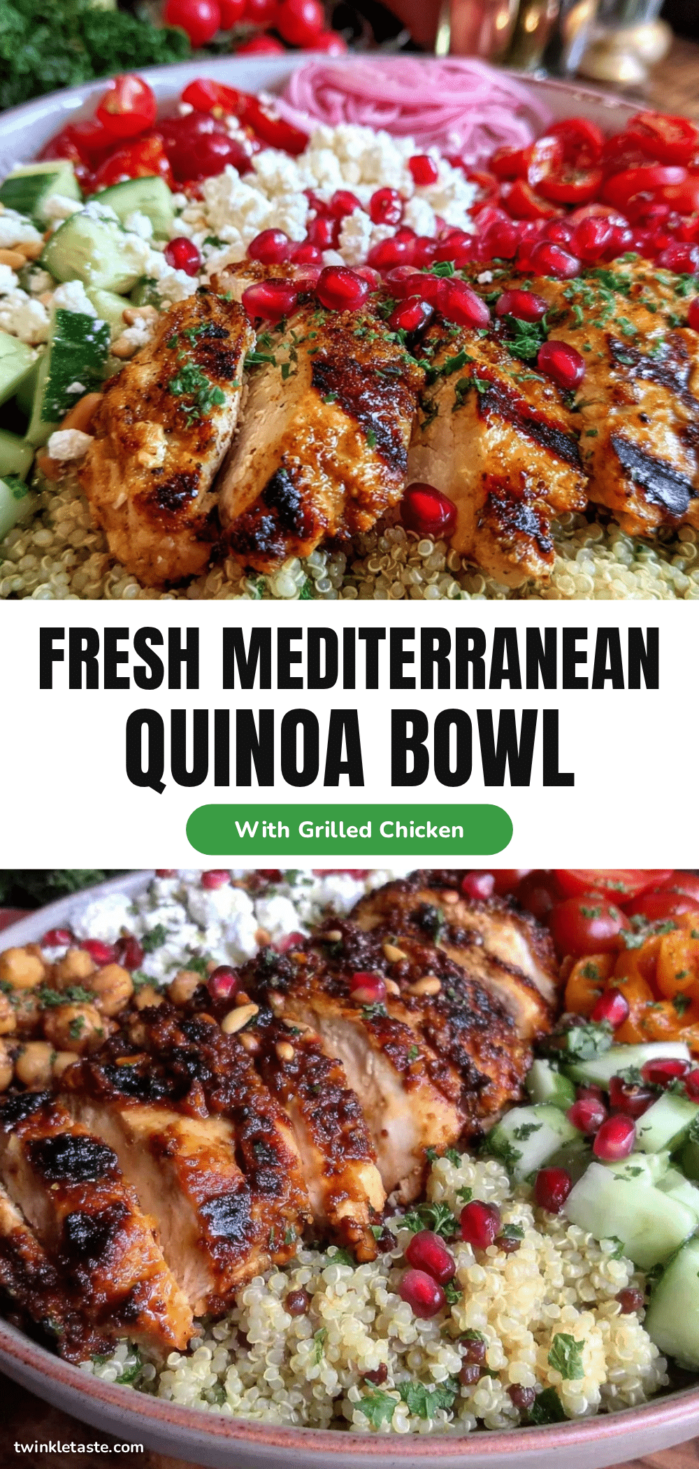 Mediterranean quinoa bowl recipe
