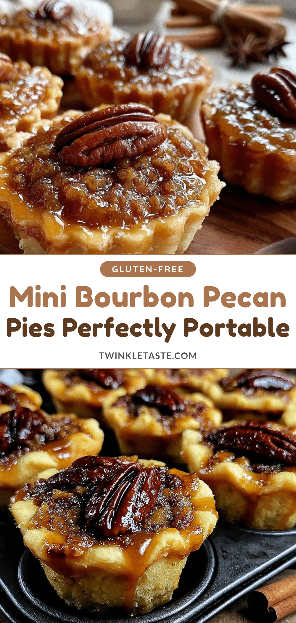 mini bourbon pecan pies recipe