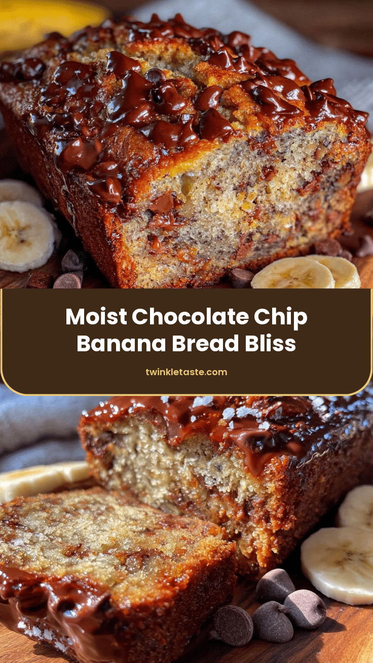 moist banana bread with chocolate chips recipe