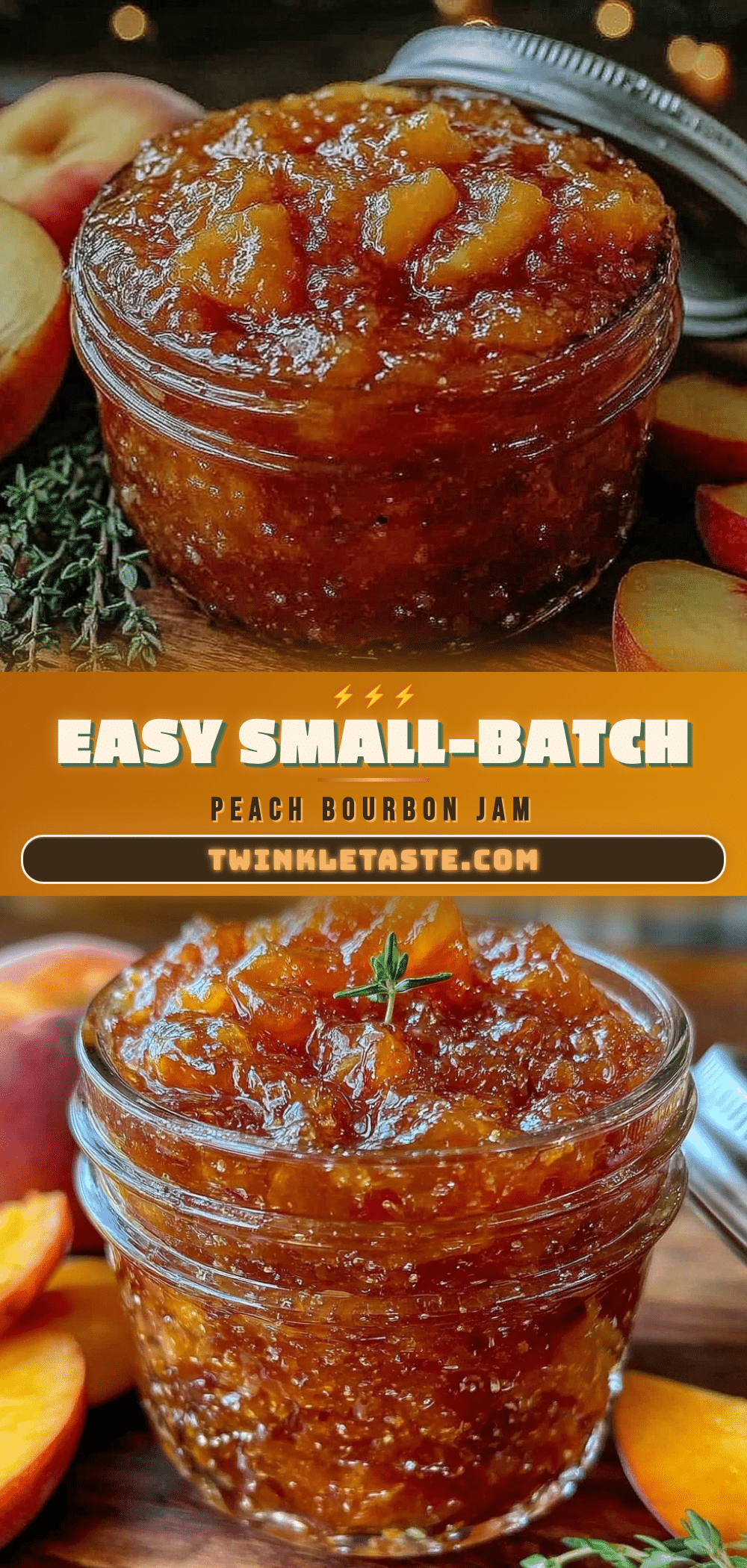 no-pectin peach bourbon jam recipe
