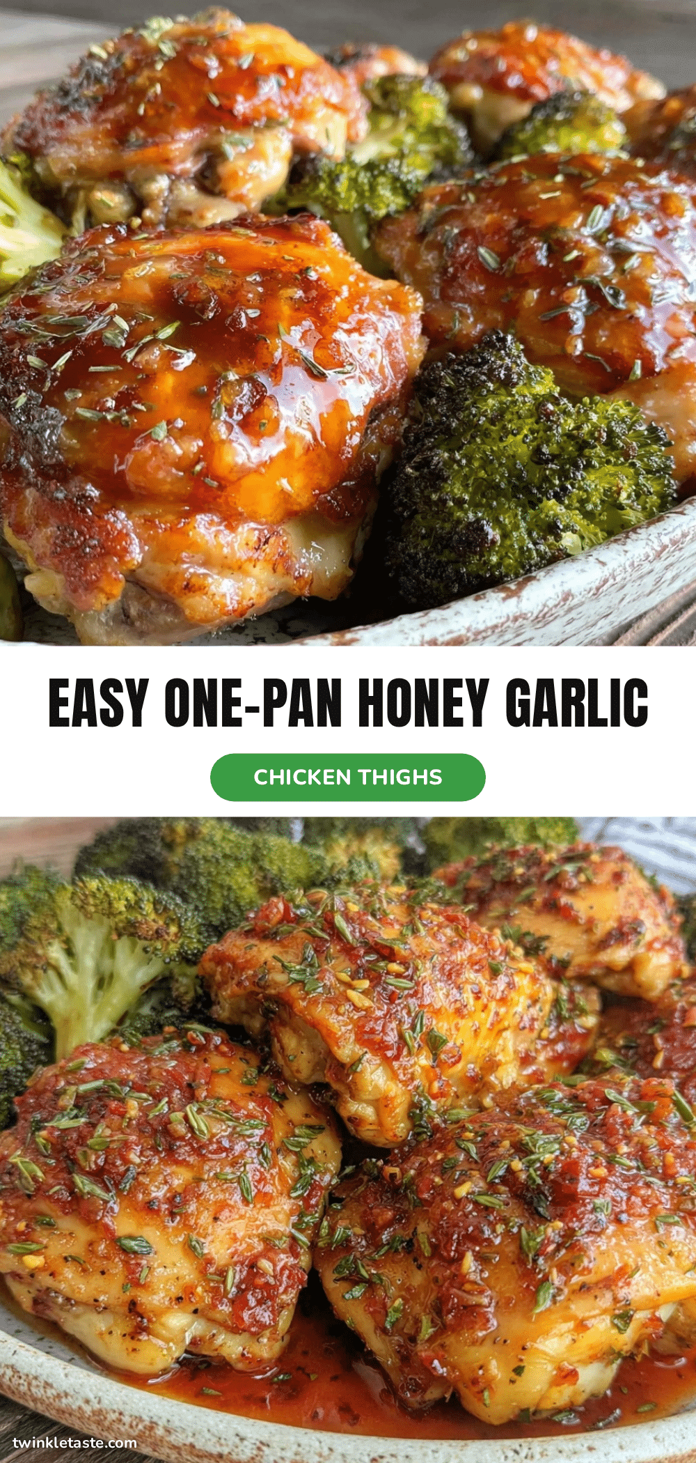 one-pan honey garlic chicken thighs recipe