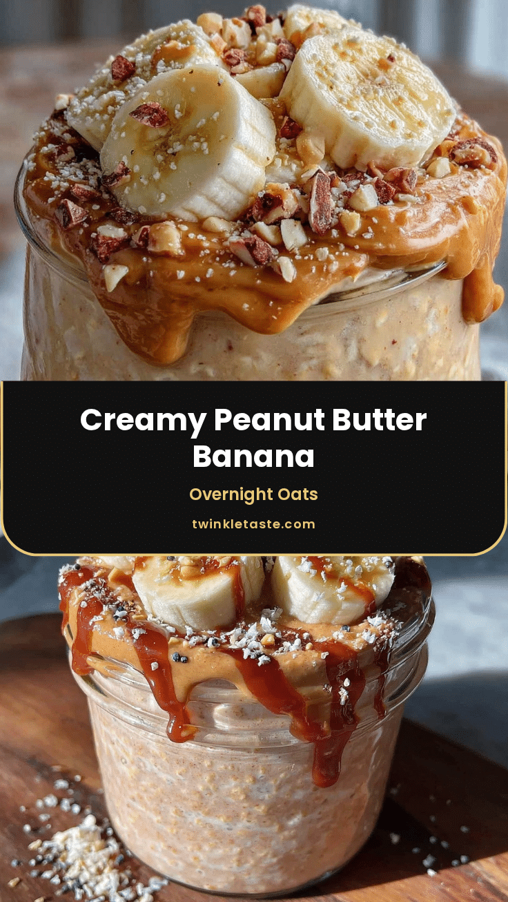 peanut butter banana protein overnight oats recipe