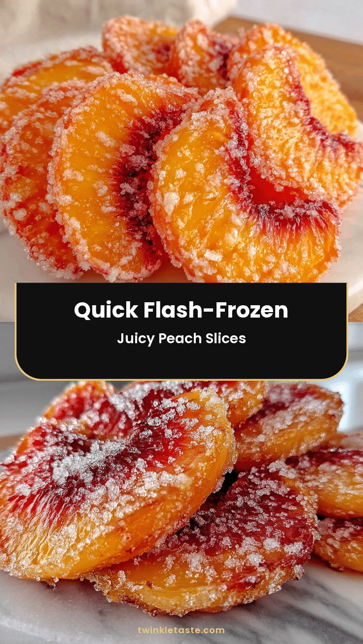 quick frozen peach slices recipe