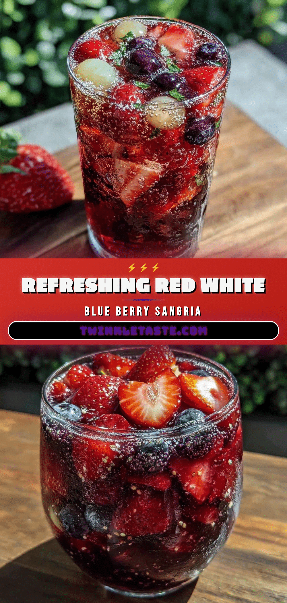 red white and blue sangria recipe