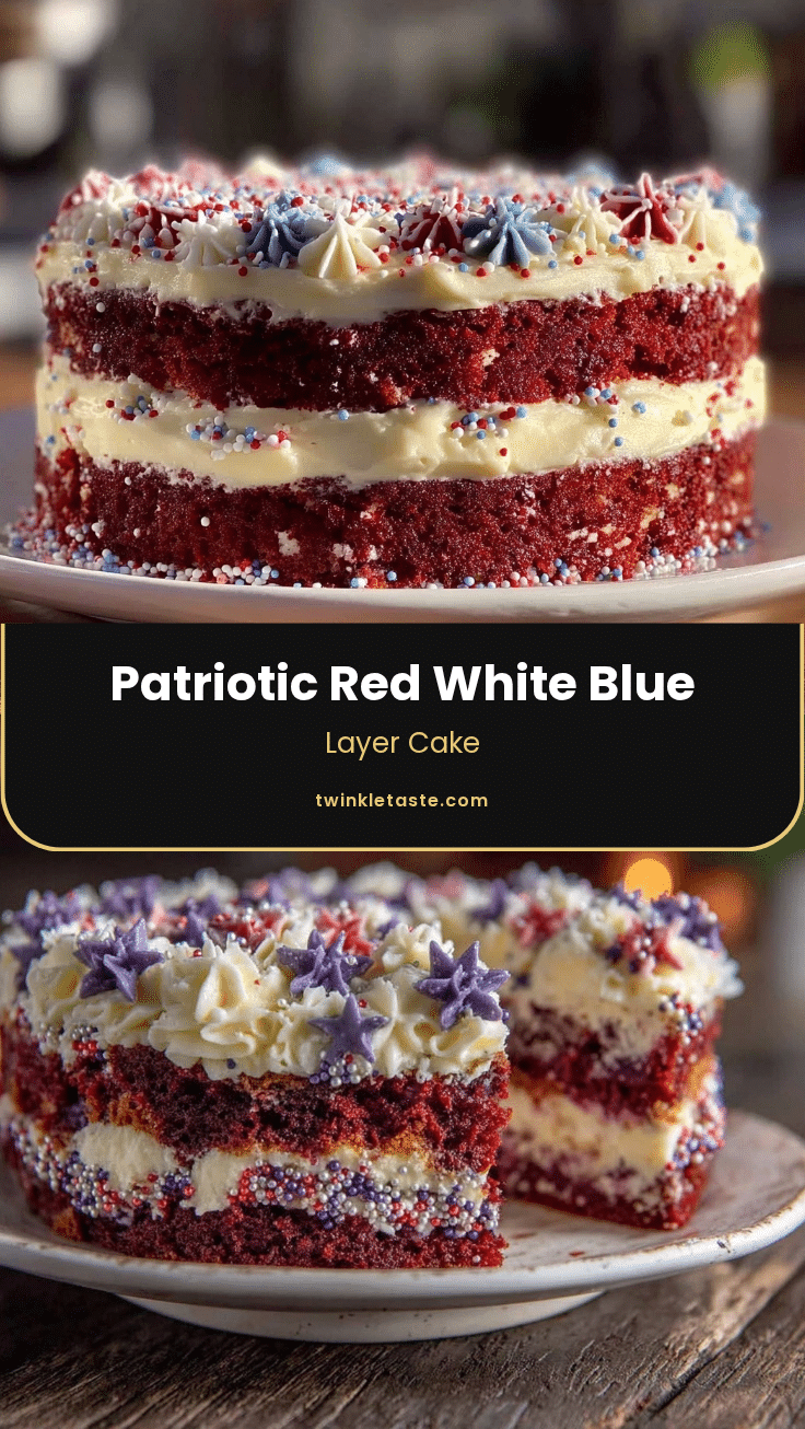 red white blue layer cake recipe