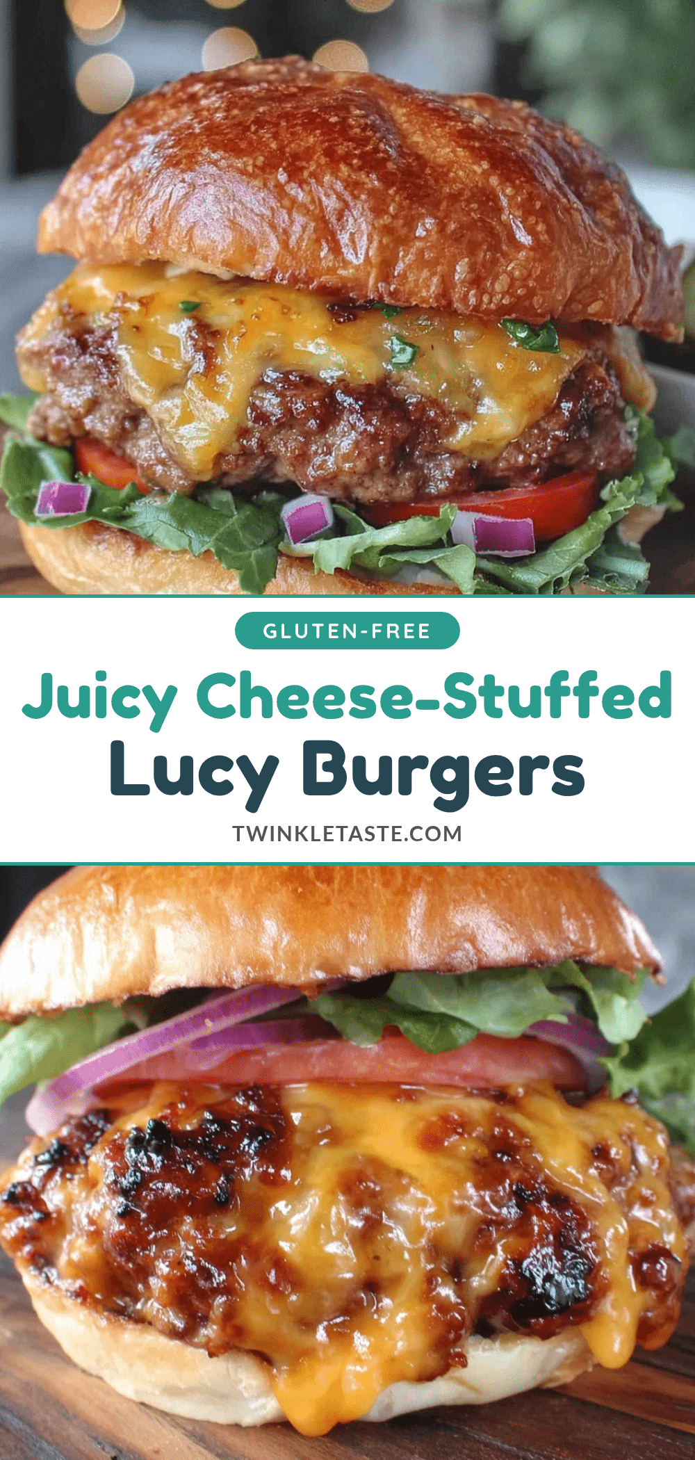 Savory Juicy Lucy Burgers recipe