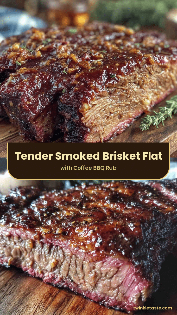 tender smoked brisket flat recipe