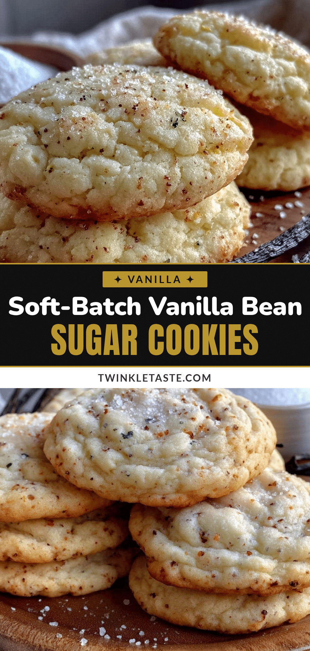 tender soft-batch vanilla bean sugar cookies recipe