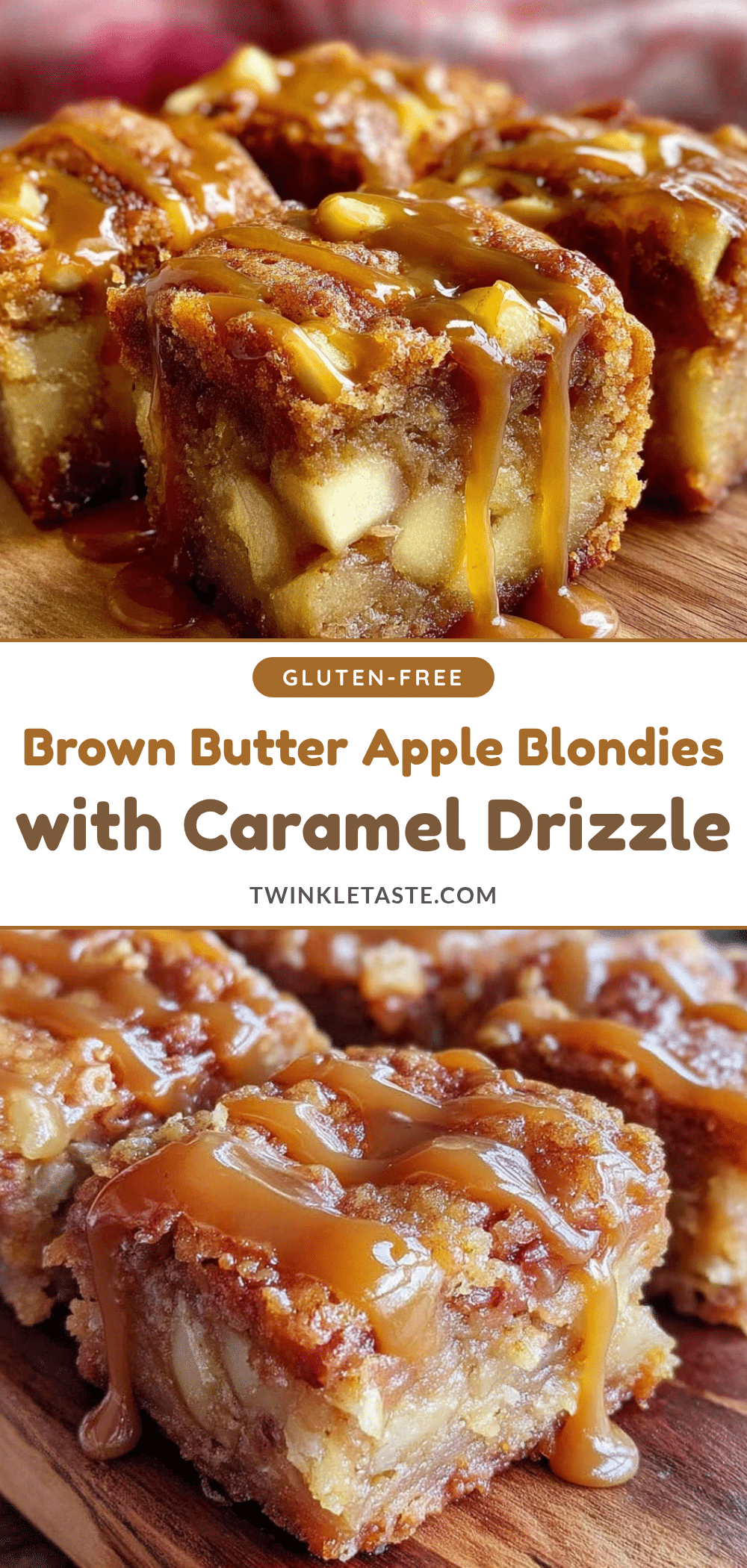 brown butter apple blondies recipe