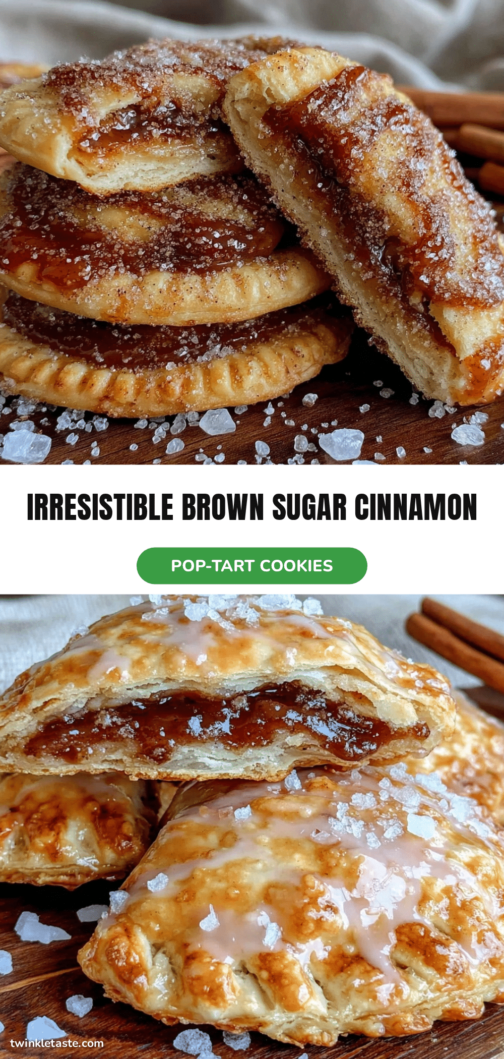 brown sugar cinnamon pop-tart cookies recipe