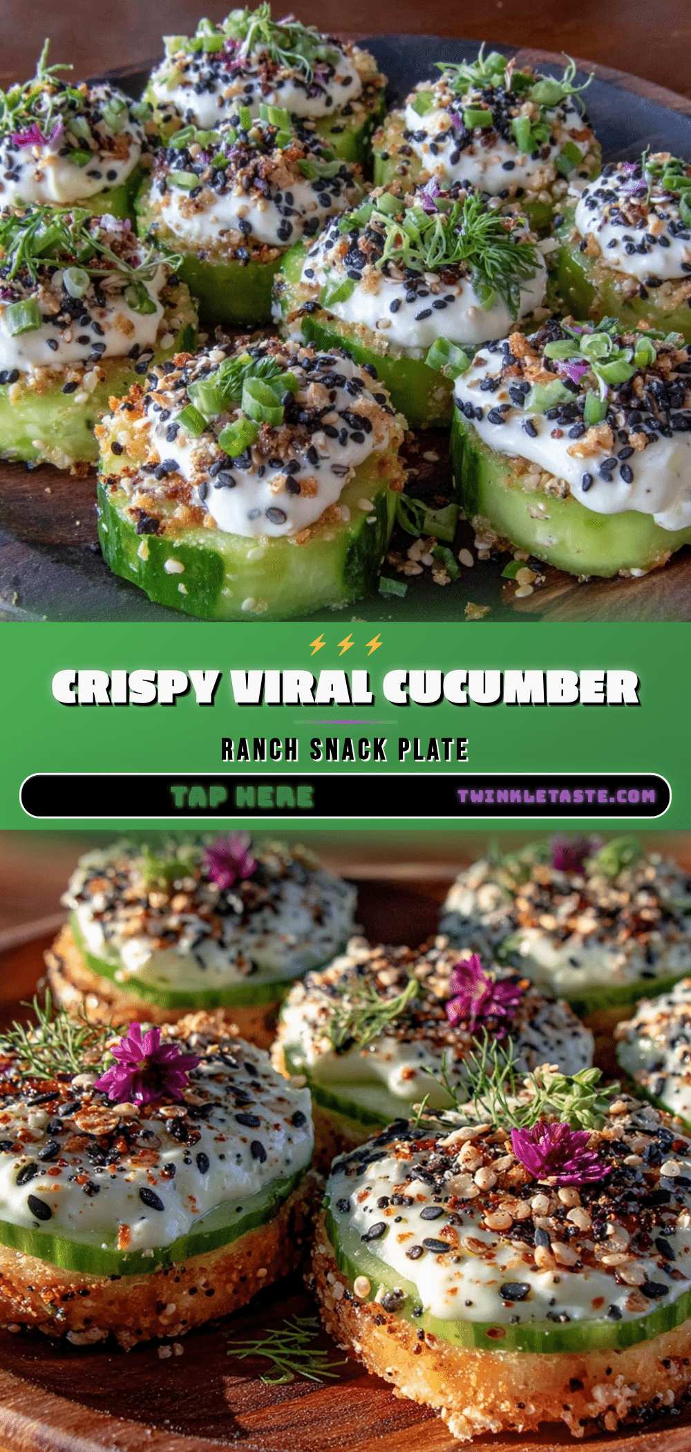 cucumber ranch snack plate recipe