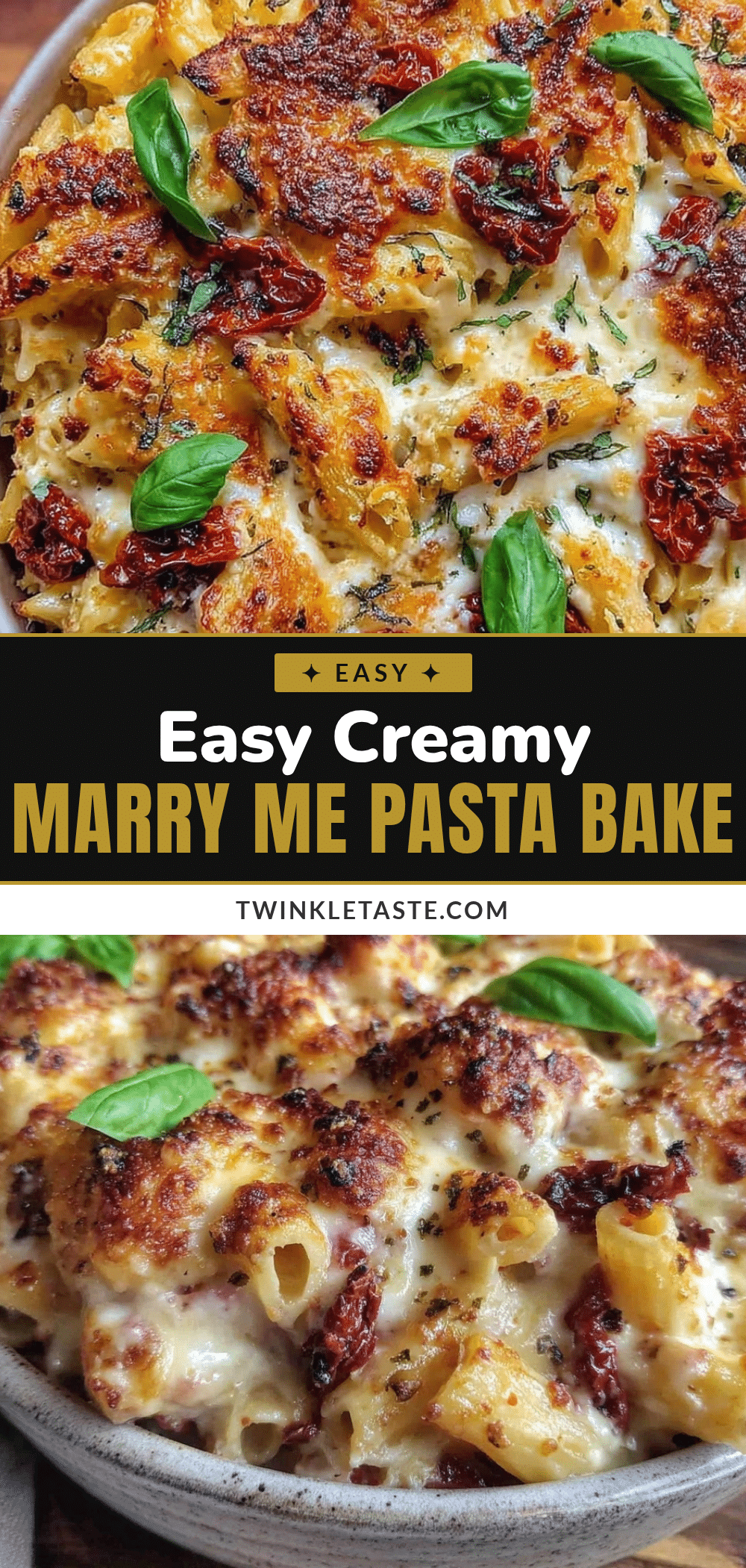 easy creamy lazy girl marry me pasta bake recipe