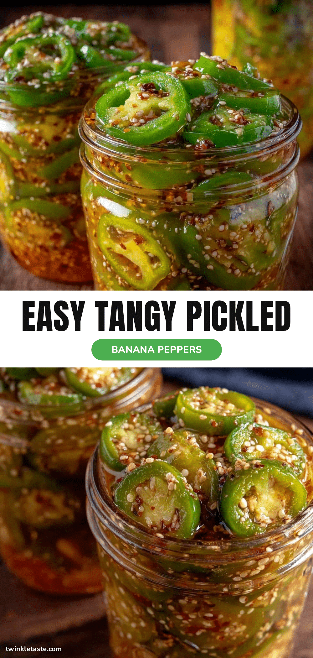 easy tangy pickled banana peppers recipe