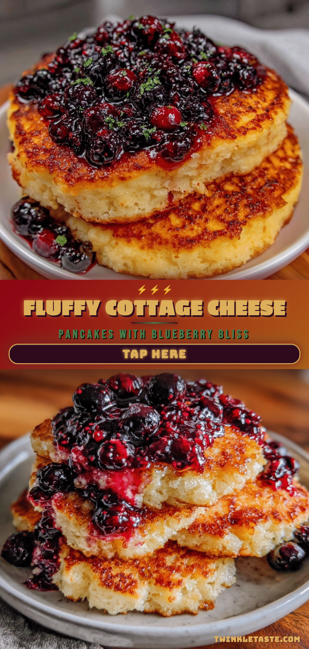 fluffy cottage cheese pancakes recipe