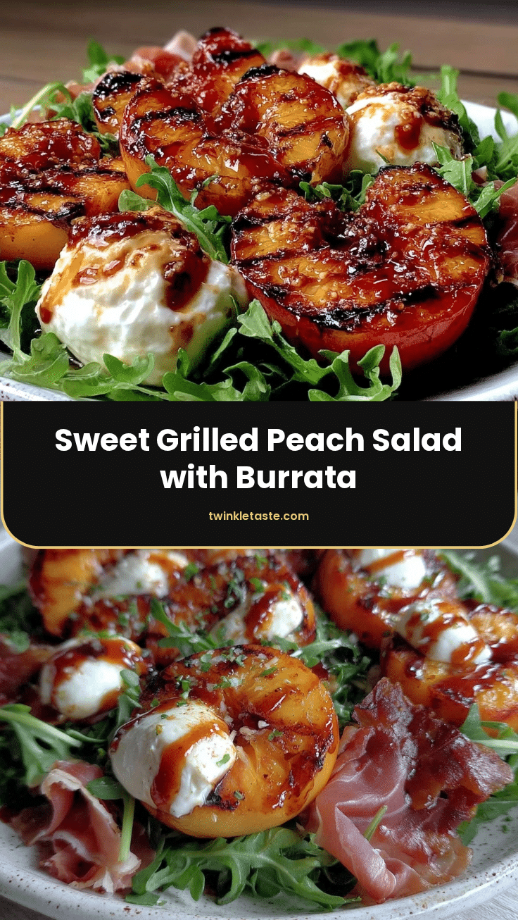 fresh grilled peach salad recipe