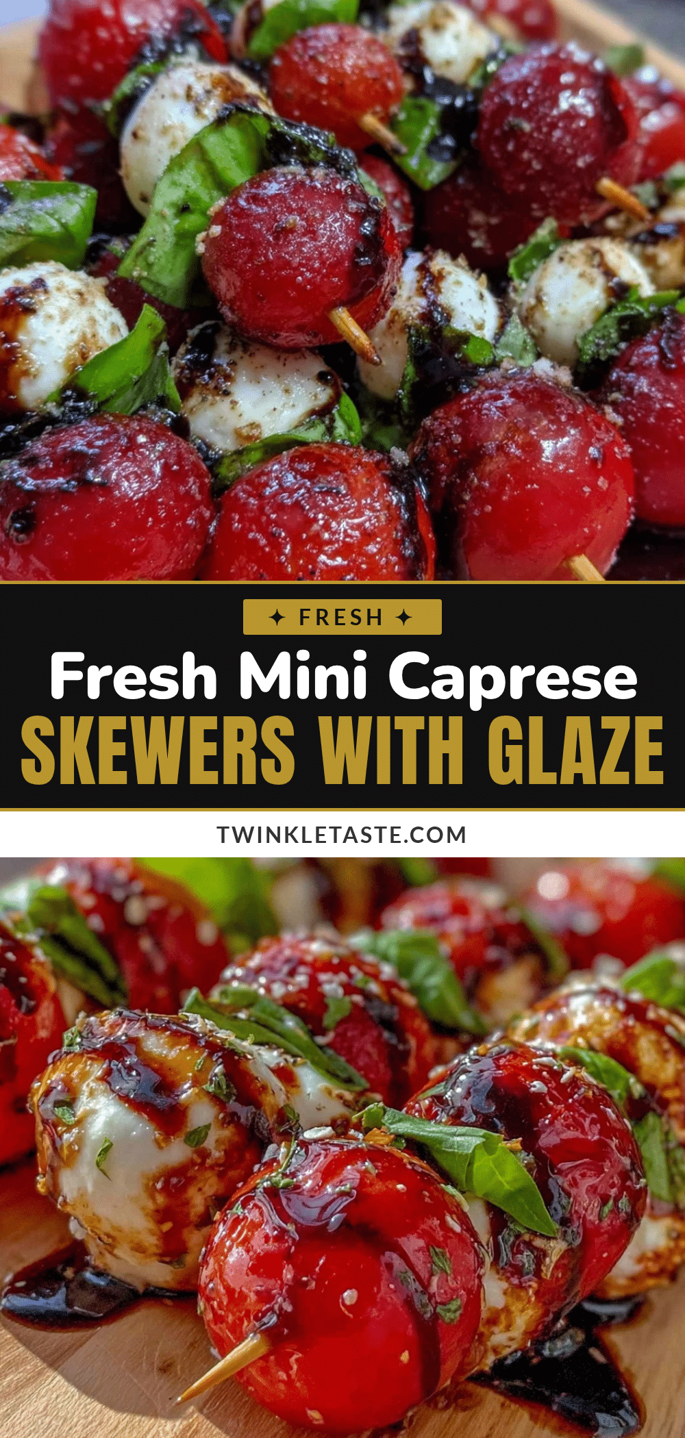 fresh mini caprese skewer recipe