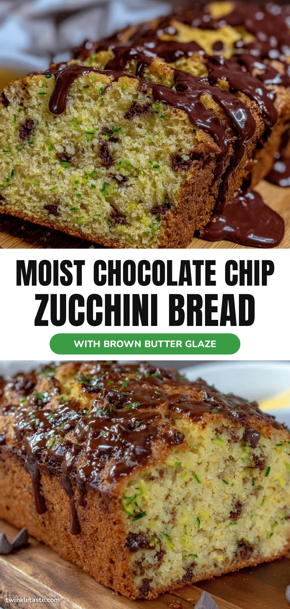 moist chocolate chip zucchini bread recipe