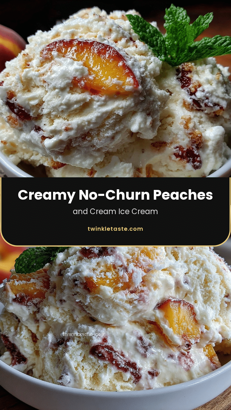 no-churn peaches and cream ice cream recipe