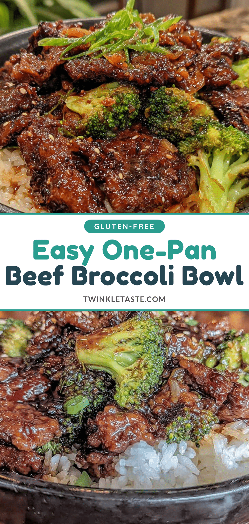 one-pan ground beef and broccoli rice bowl recipe