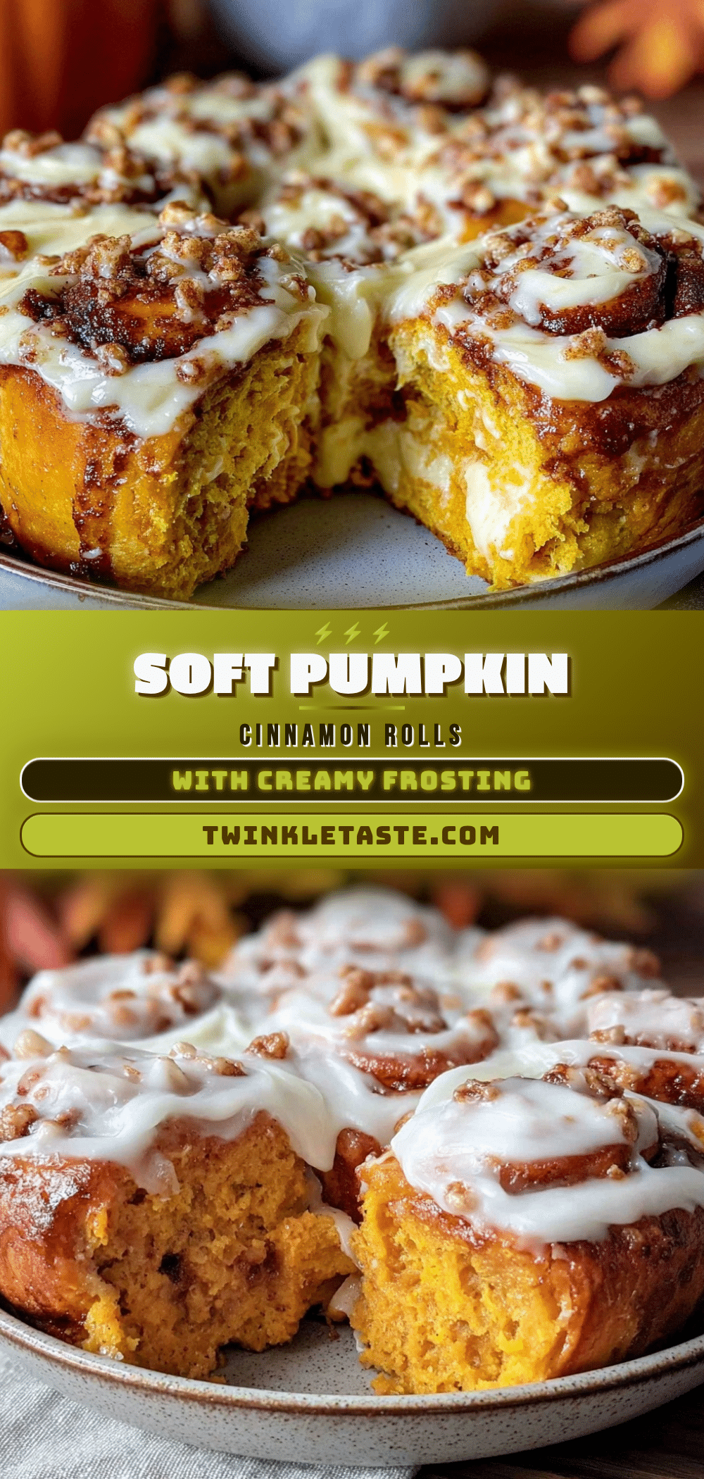 pumpkin cinnamon rolls recipe