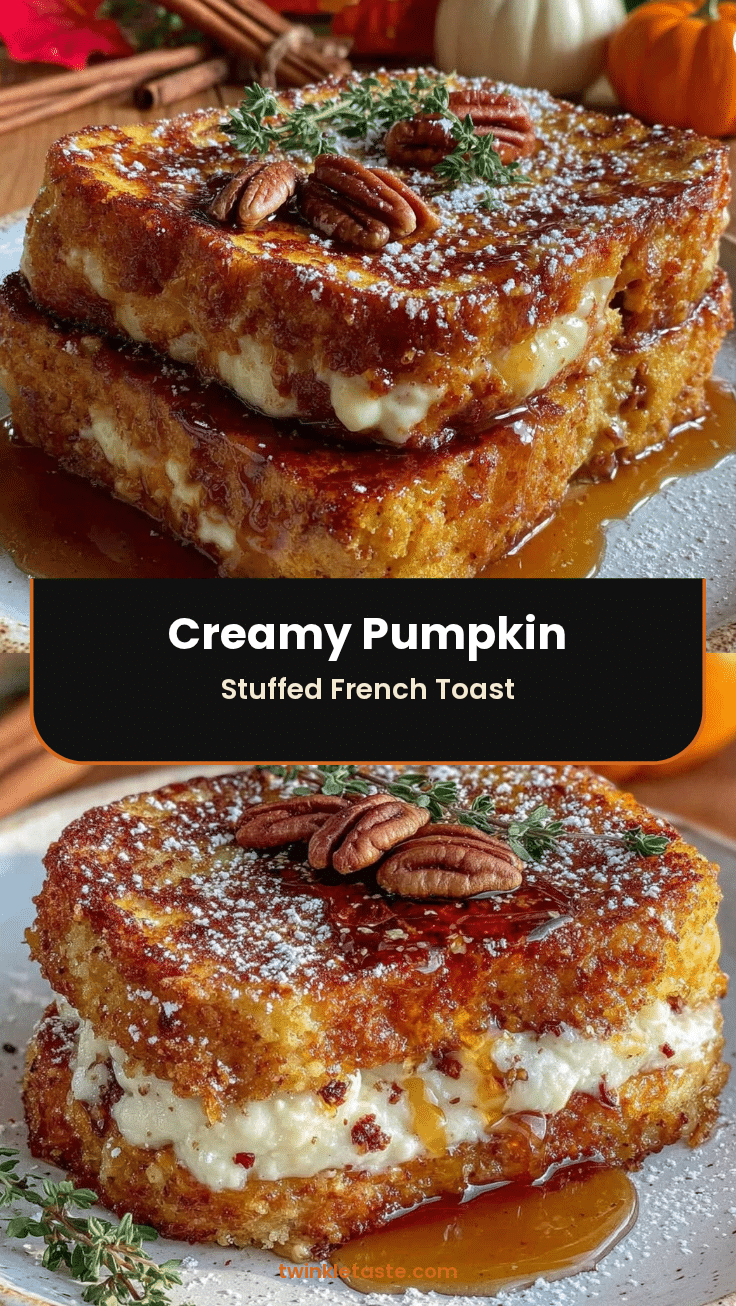 pumpkin cream cheese stuffed french toast recipe