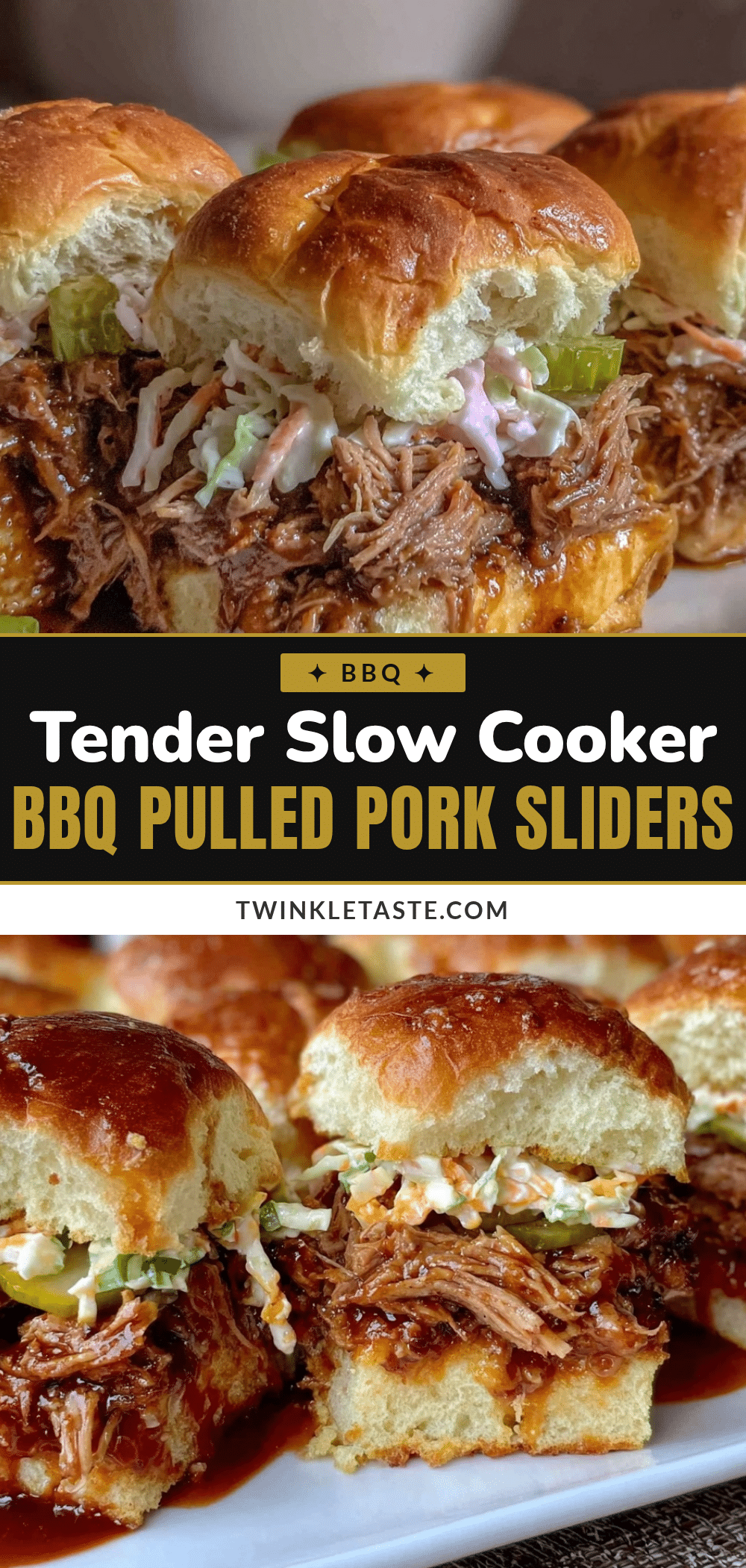 slow cooker bbq pulled pork sliders recipe