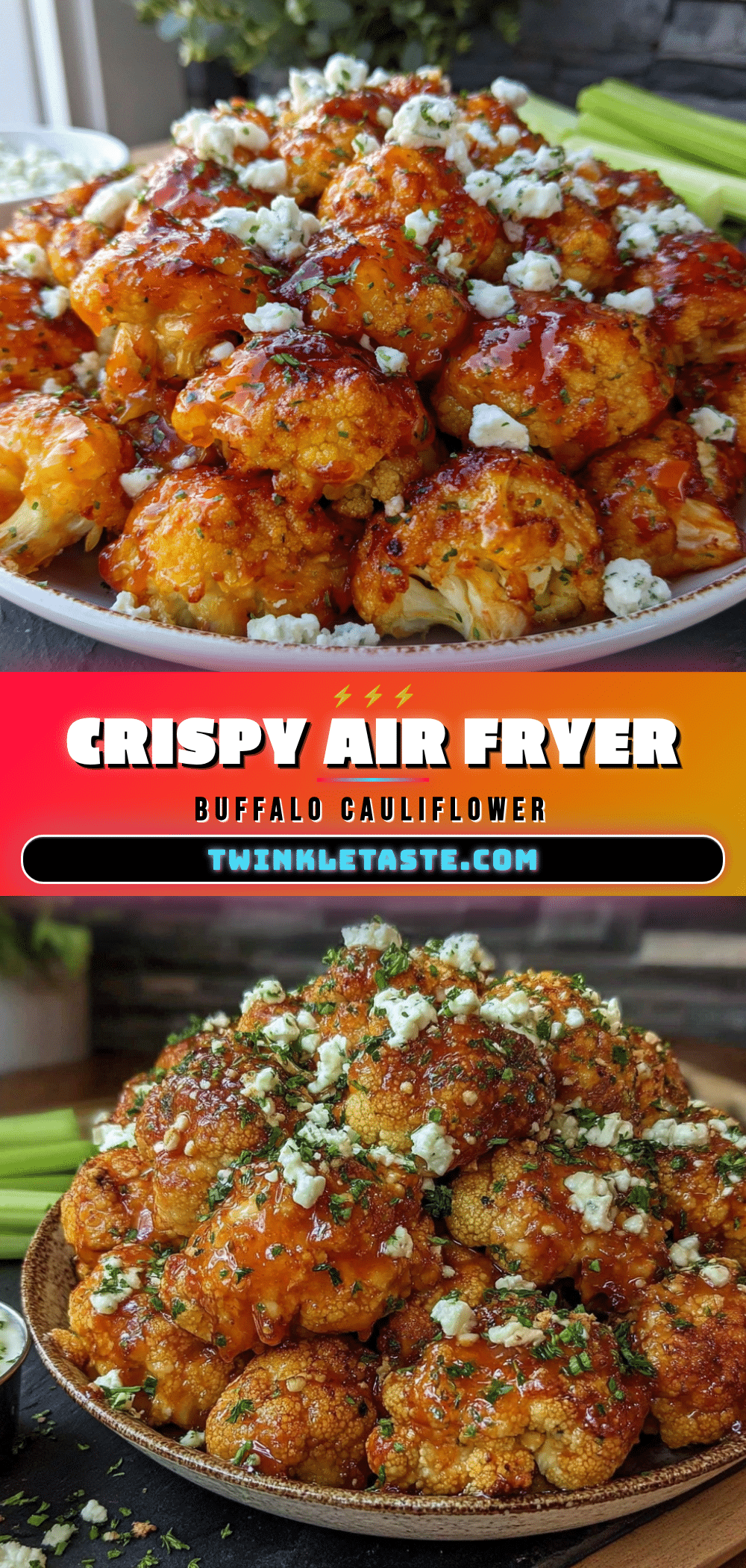 air fryer buffalo cauliflower bites recipe