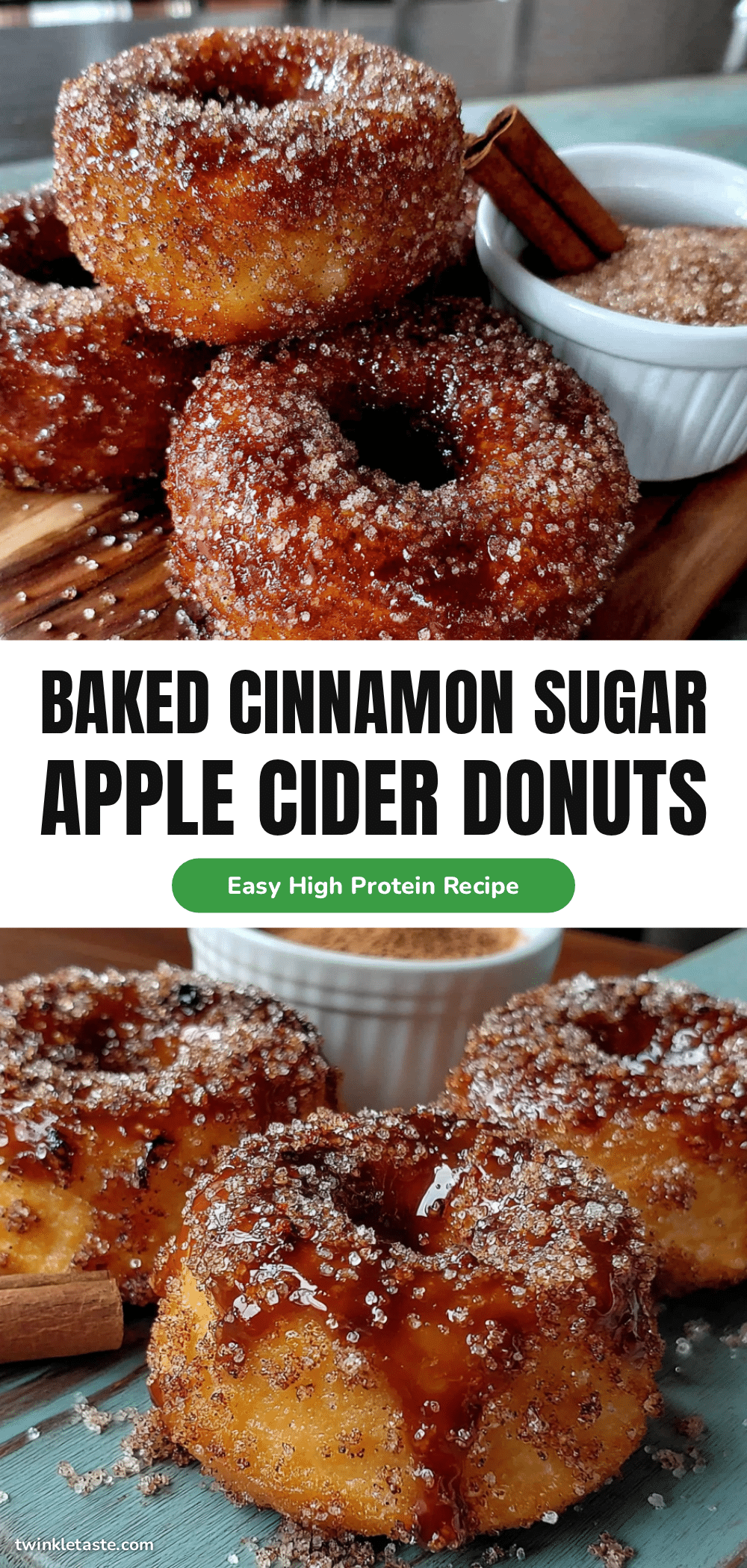 baked apple cider donuts with cinnamon sugar recipe