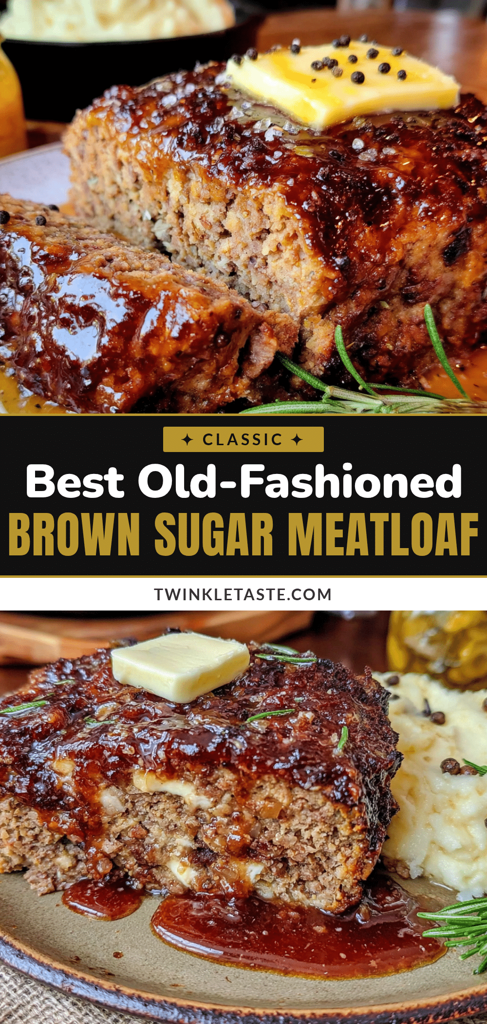 best old-fashioned meatloaf with brown sugar glaze recipe