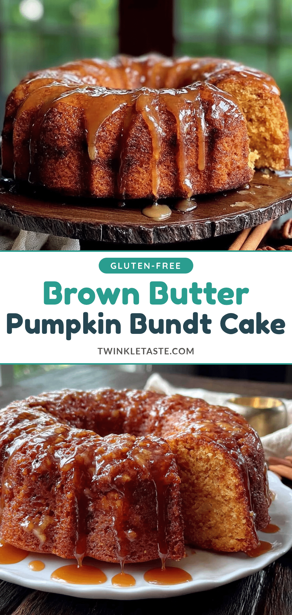 brown butter pumpkin bundt cake with maple glaze recipe