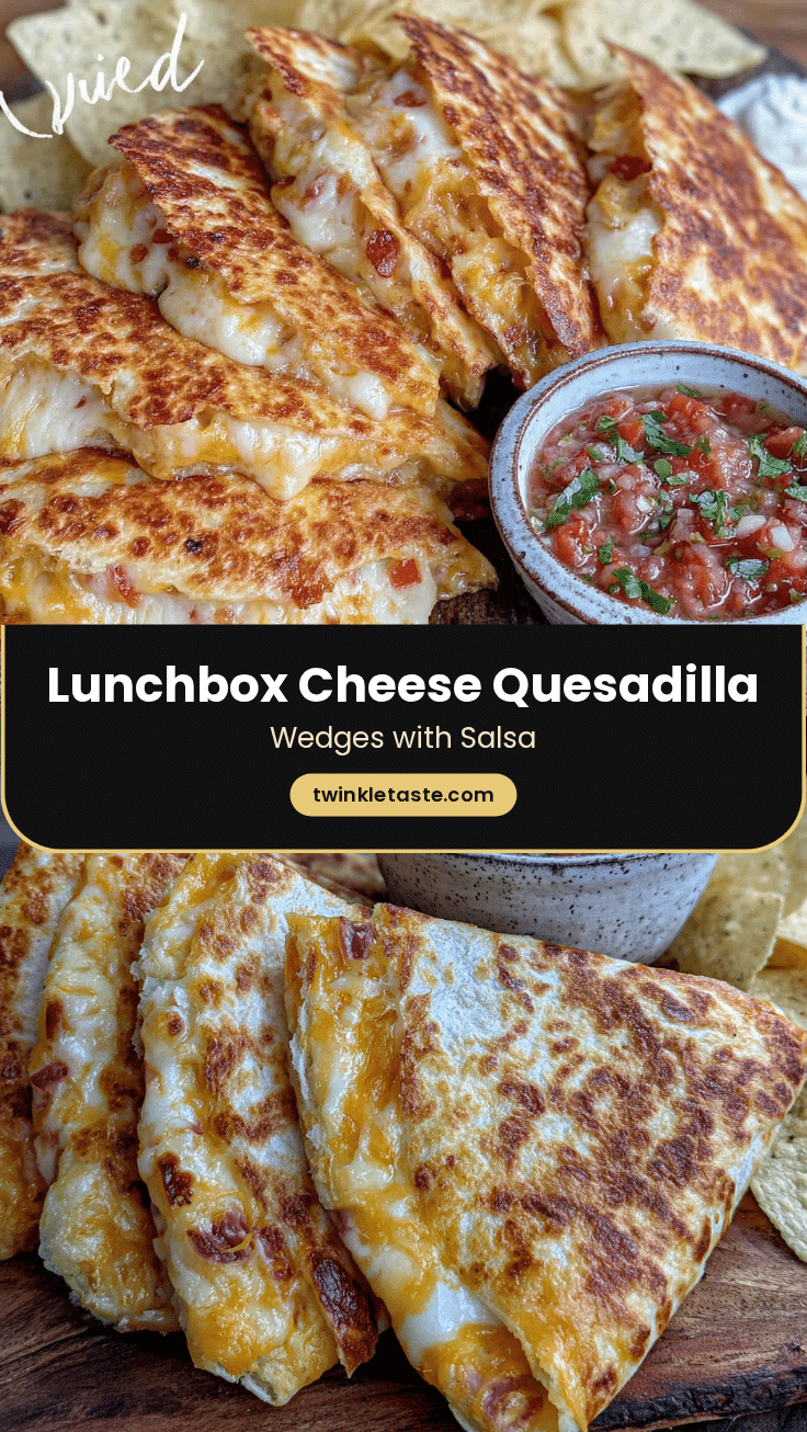 cheese quesadilla lunchbox wedges recipe