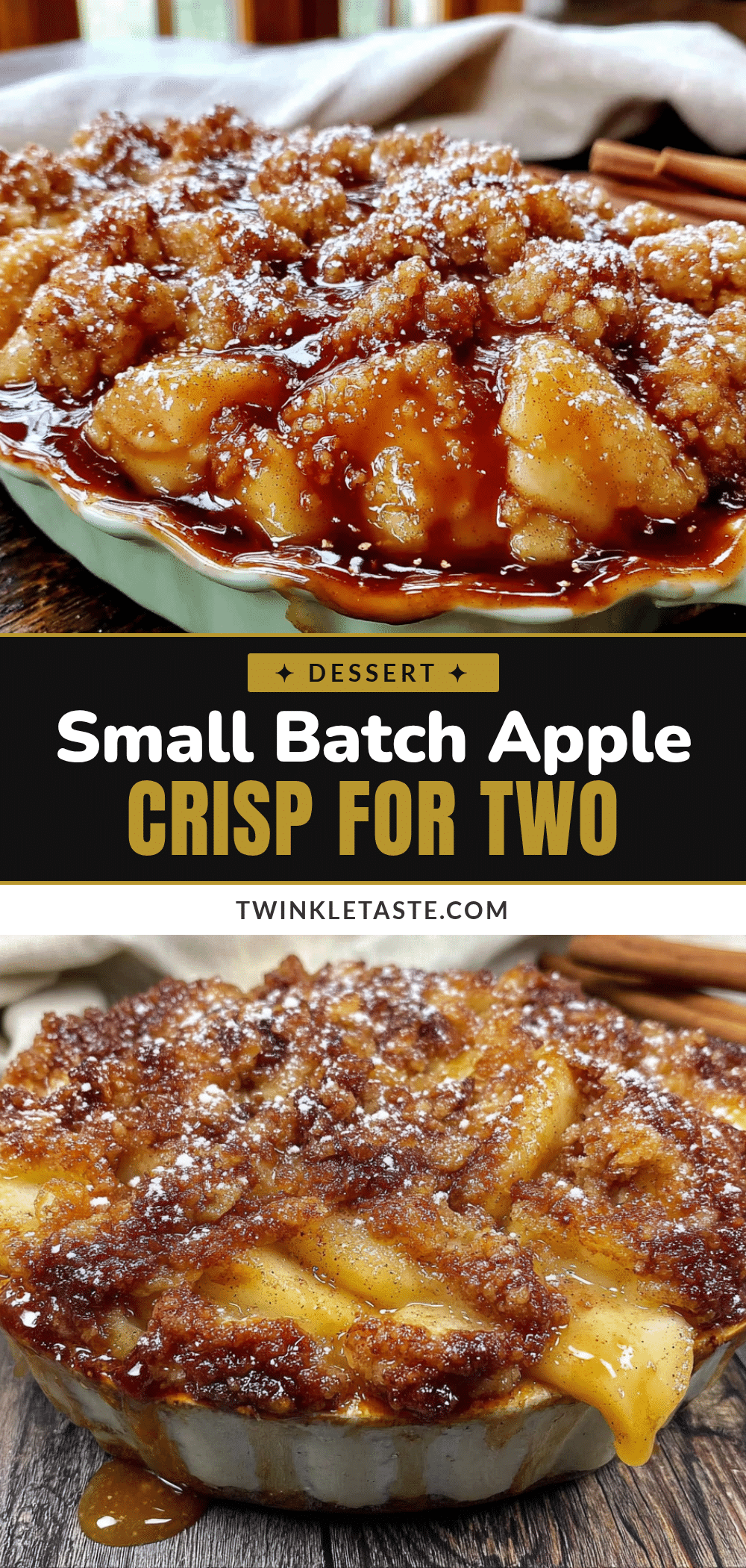 cozy small-batch apple crisp for two recipe