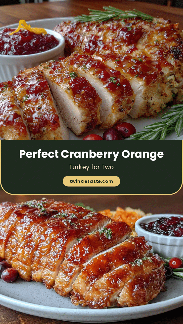 cranberry orange glazed turkey breast for two recipe
