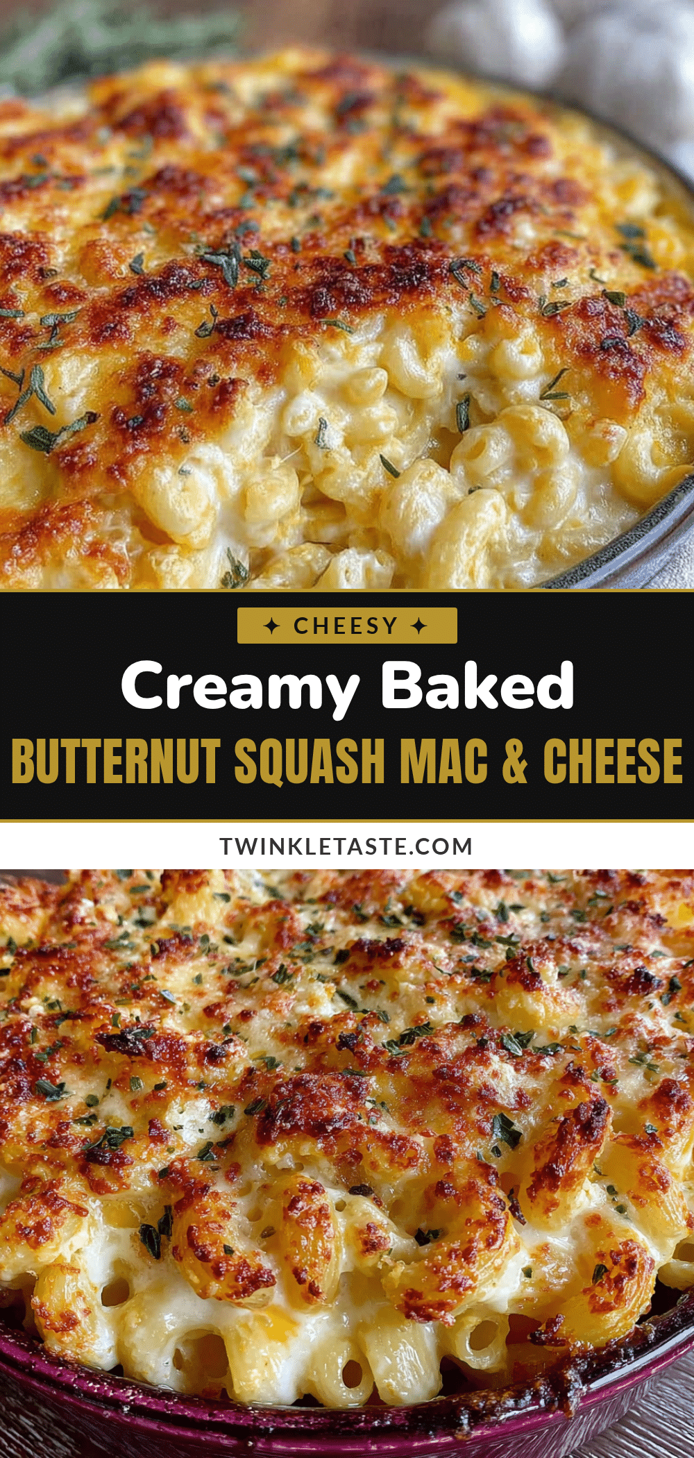 creamy baked butternut squash mac and cheese recipe