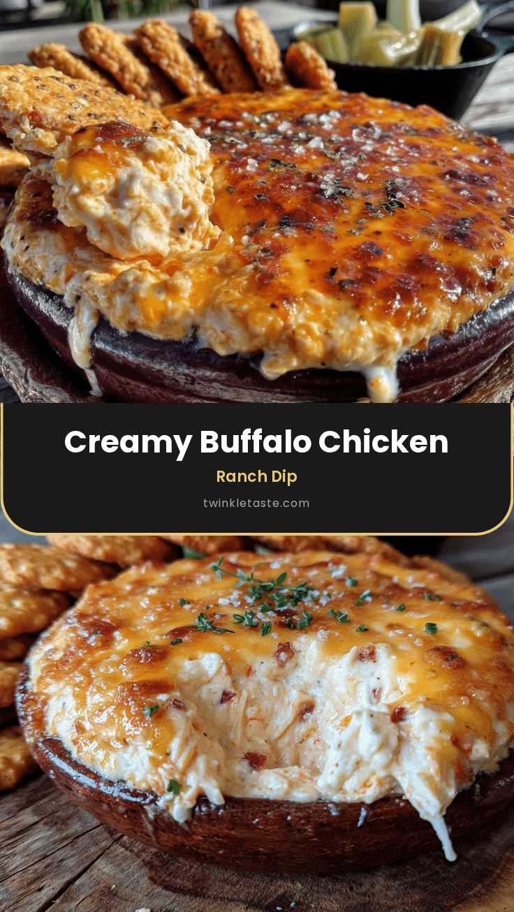 creamy buffalo chicken dip recipe