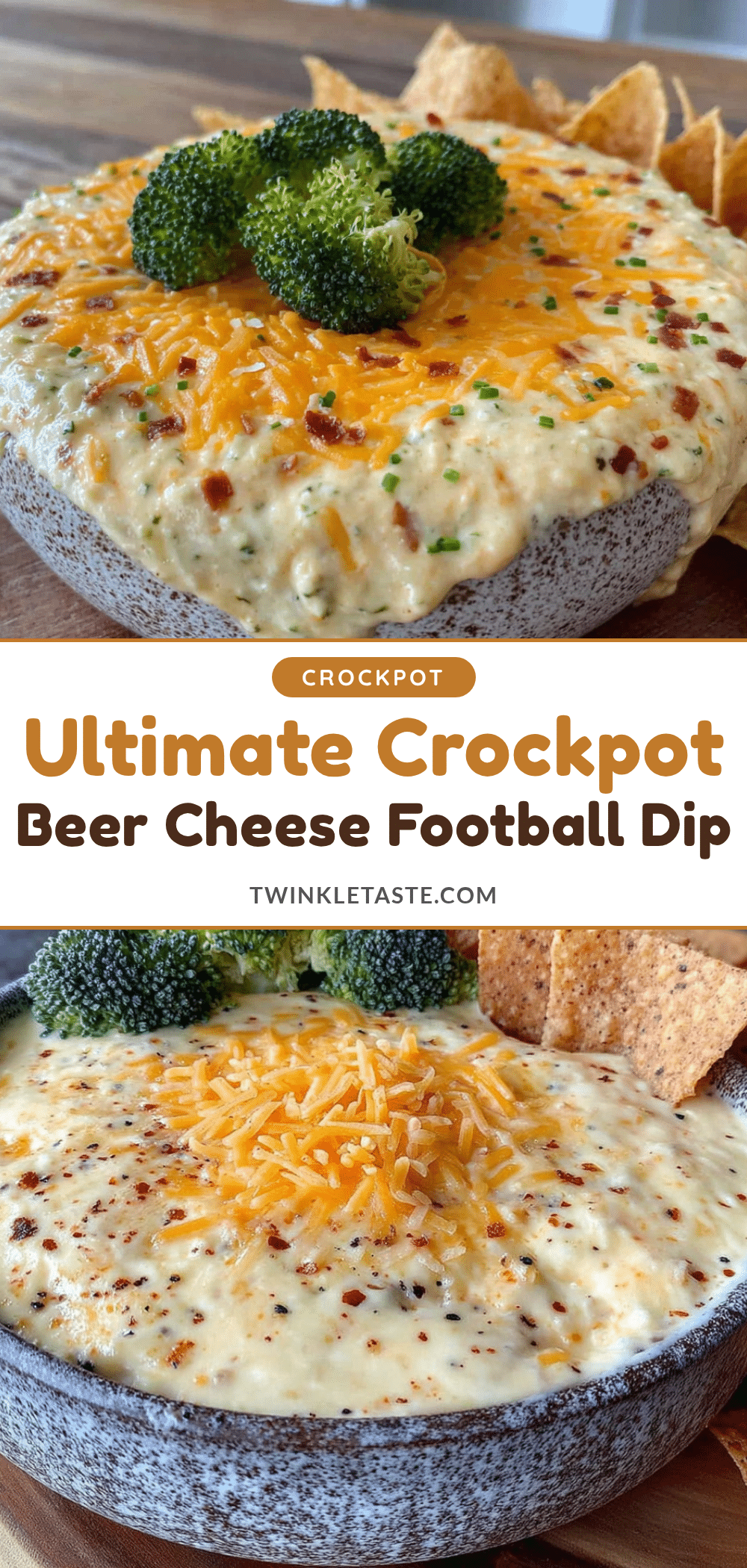 Creamy Crockpot Beer Cheese Football Dip recipe